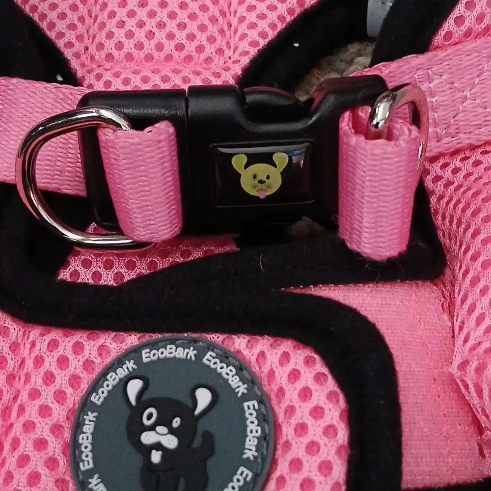 EcoBark Pink Dog Harness Soft Mesh Over The Head Harness Vest- No Pull Sz S NWOT